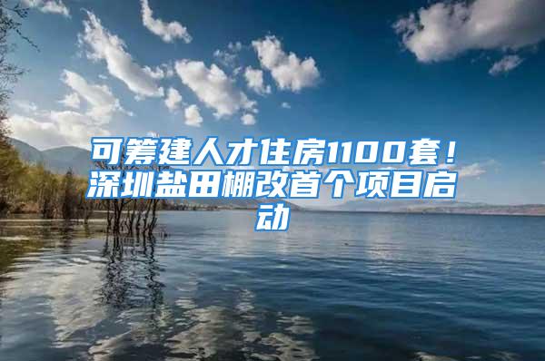 可籌建人才住房1100套！深圳鹽田棚改首個項目啟動