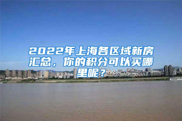 2022年上海各區(qū)域新房匯總，你的積分可以買哪里呢？