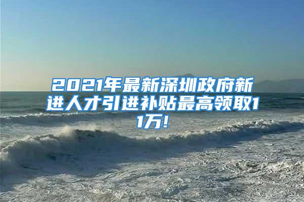 2021年最新深圳政府新進(jìn)人才引進(jìn)補(bǔ)貼最高領(lǐng)取11萬!