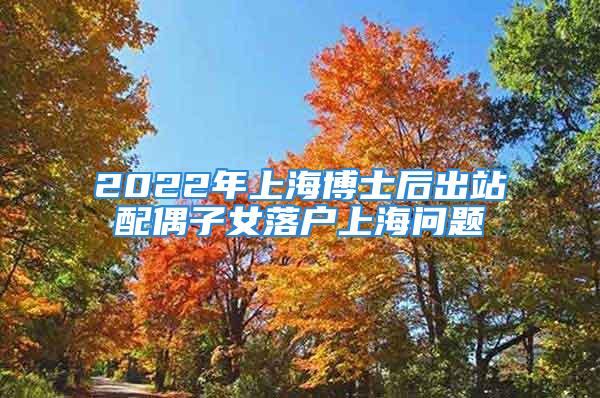 2022年上海博士后出站配偶子女落戶上海問題