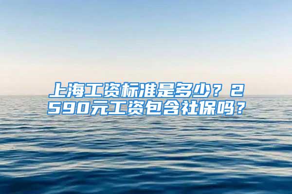 上海工資標(biāo)準(zhǔn)是多少？2590元工資包含社保嗎？