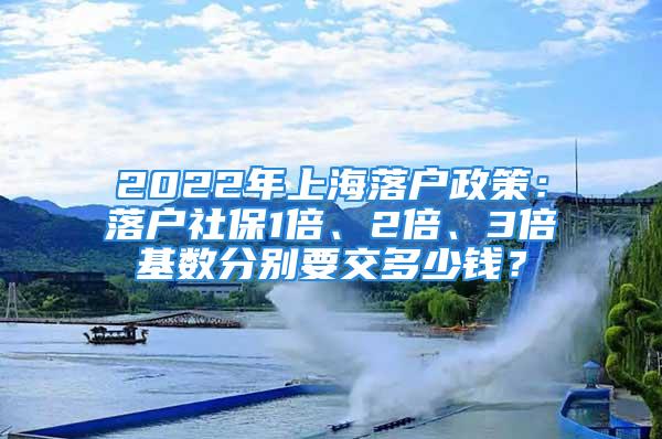 2022年上海落戶政策：落戶社保1倍、2倍、3倍基數(shù)分別要交多少錢(qián)？