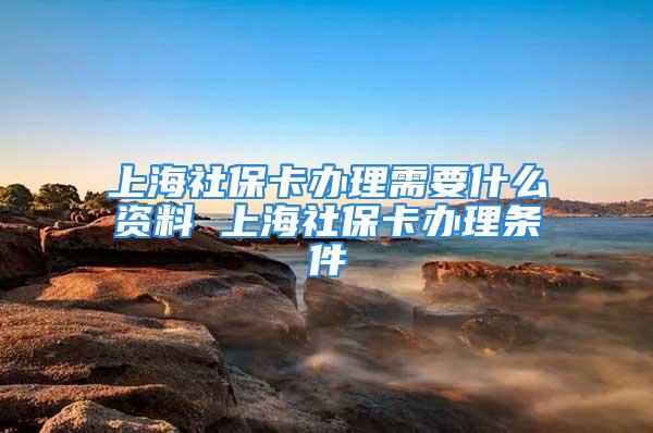 上海社?？ㄞk理需要什么資料 上海社?？ㄞk理條件