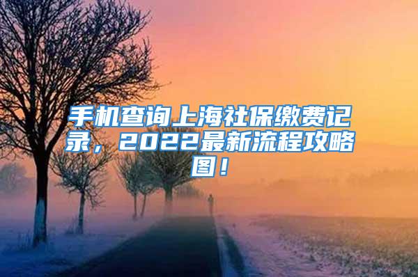 手機(jī)查詢上海社保繳費(fèi)記錄，2022最新流程攻略圖！