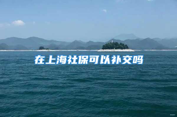 在上海社?？梢匝a(bǔ)交嗎