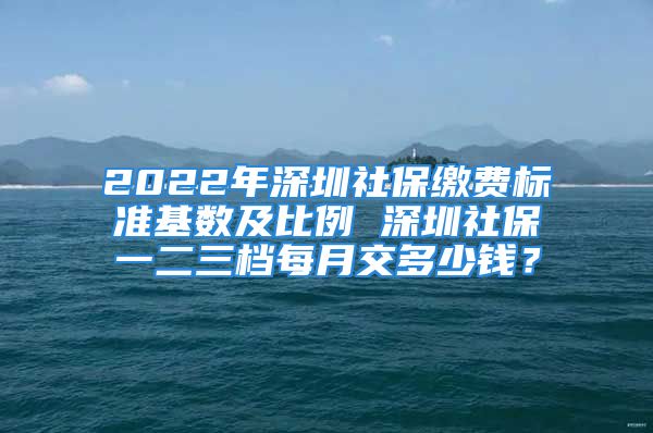 2022年深圳社保繳費(fèi)標(biāo)準(zhǔn)基數(shù)及比例 深圳社保一二三檔每月交多少錢？