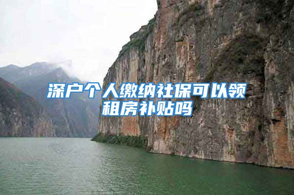 深戶個(gè)人繳納社?？梢灶I(lǐng)租房補(bǔ)貼嗎