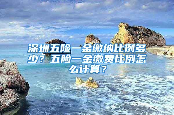 深圳五險一金繳納比例多少？五險一金繳費比例怎么計算？