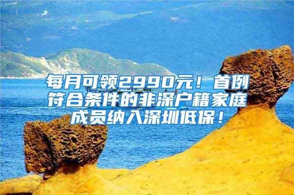 每月可領(lǐng)2990元！首例符合條件的非深戶籍家庭成員納入深圳低保！