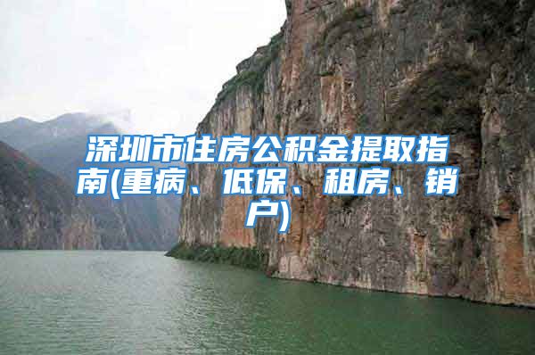 深圳市住房公積金提取指南(重病、低保、租房、銷戶)