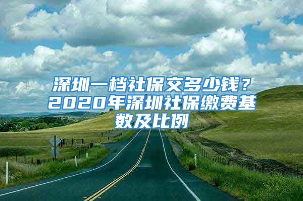 深圳一檔社保交多少錢(qián)？2020年深圳社保繳費(fèi)基數(shù)及比例