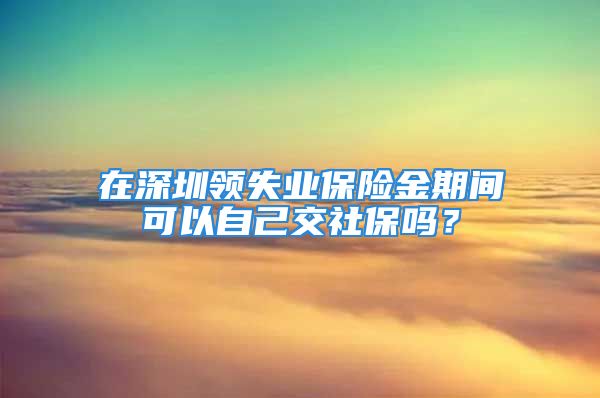 在深圳領(lǐng)失業(yè)保險金期間可以自己交社保嗎？