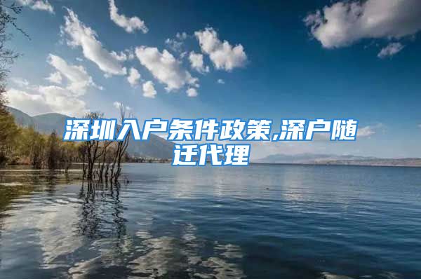 深圳入戶條件政策,深戶隨遷代理