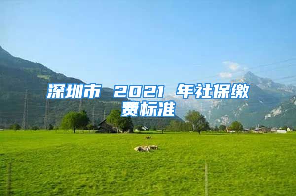 深圳市 2021 年社保繳費標(biāo)準(zhǔn)