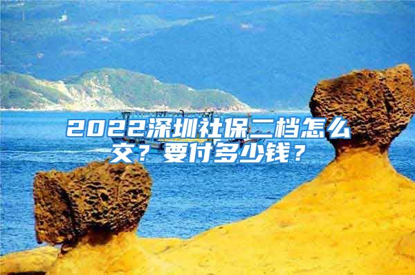 2022深圳社保二檔怎么交？要付多少錢？