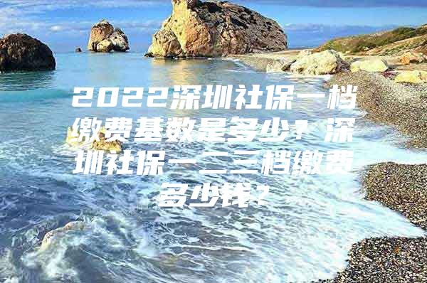 2022深圳社保一檔繳費(fèi)基數(shù)是多少？深圳社保一二三檔繳費(fèi)多少錢？