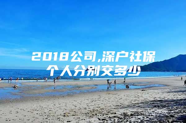 2018公司,深戶社保個(gè)人分別交多少