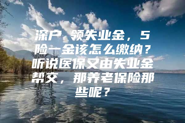 深戶 領(lǐng)失業(yè)金，5險(xiǎn)一金該怎么繳納？聽說醫(yī)保又由失業(yè)金幫交，那養(yǎng)老保險(xiǎn)那些呢？