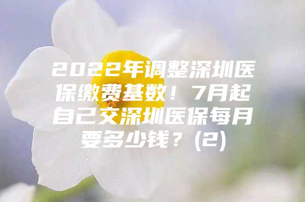 2022年調(diào)整深圳醫(yī)保繳費(fèi)基數(shù)！7月起自己交深圳醫(yī)保每月要多少錢？(2)