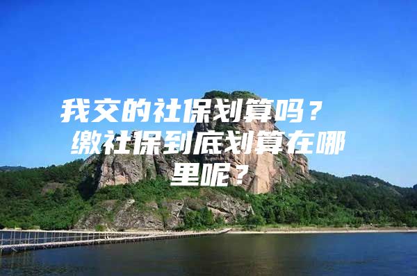 我交的社保劃算嗎？ 繳社保到底劃算在哪里呢？