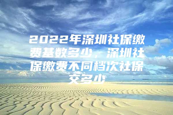 2022年深圳社保繳費(fèi)基數(shù)多少，深圳社保繳費(fèi)不同檔次社保交多少