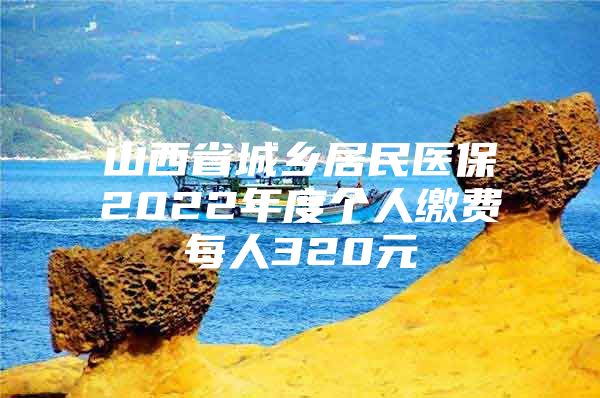 山西省城鄉(xiāng)居民醫(yī)保2022年度個人繳費每人320元