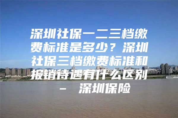 深圳社保一二三檔繳費(fèi)標(biāo)準(zhǔn)是多少？深圳社保三檔繳費(fèi)標(biāo)準(zhǔn)和報(bào)銷待遇有什么區(qū)別 – 深圳保險(xiǎn)