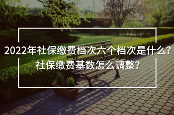 2022年社保繳費檔次六個檔次是什么？社保繳費基數(shù)怎么調(diào)整？