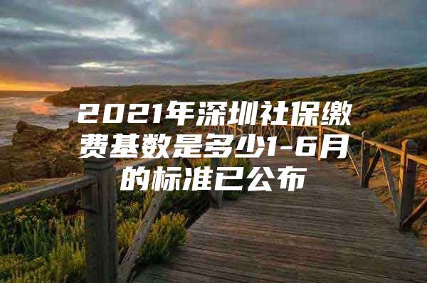 2021年深圳社保繳費基數(shù)是多少1-6月的標準已公布